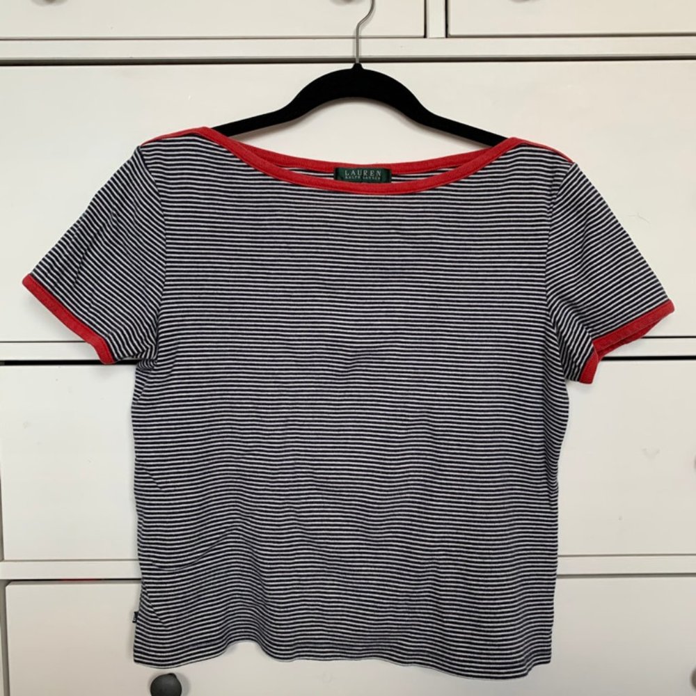 Ralph Lauren Striped Crop Top